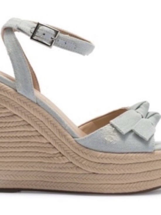 Kendall & Kylie Shoes - Kendall and Kylie Distressed Wedges, Worn Once